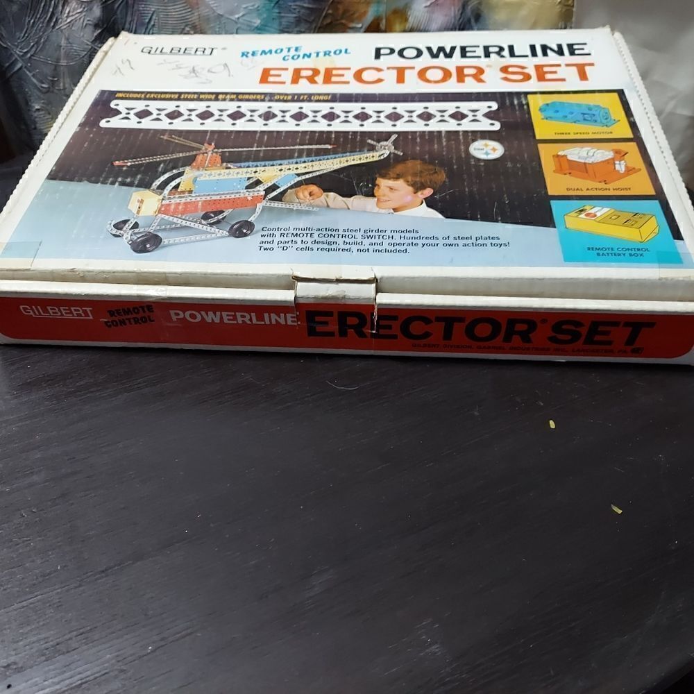 Vintage Remote Control Erector Set RC VTG Gilbert Powerline  Antique